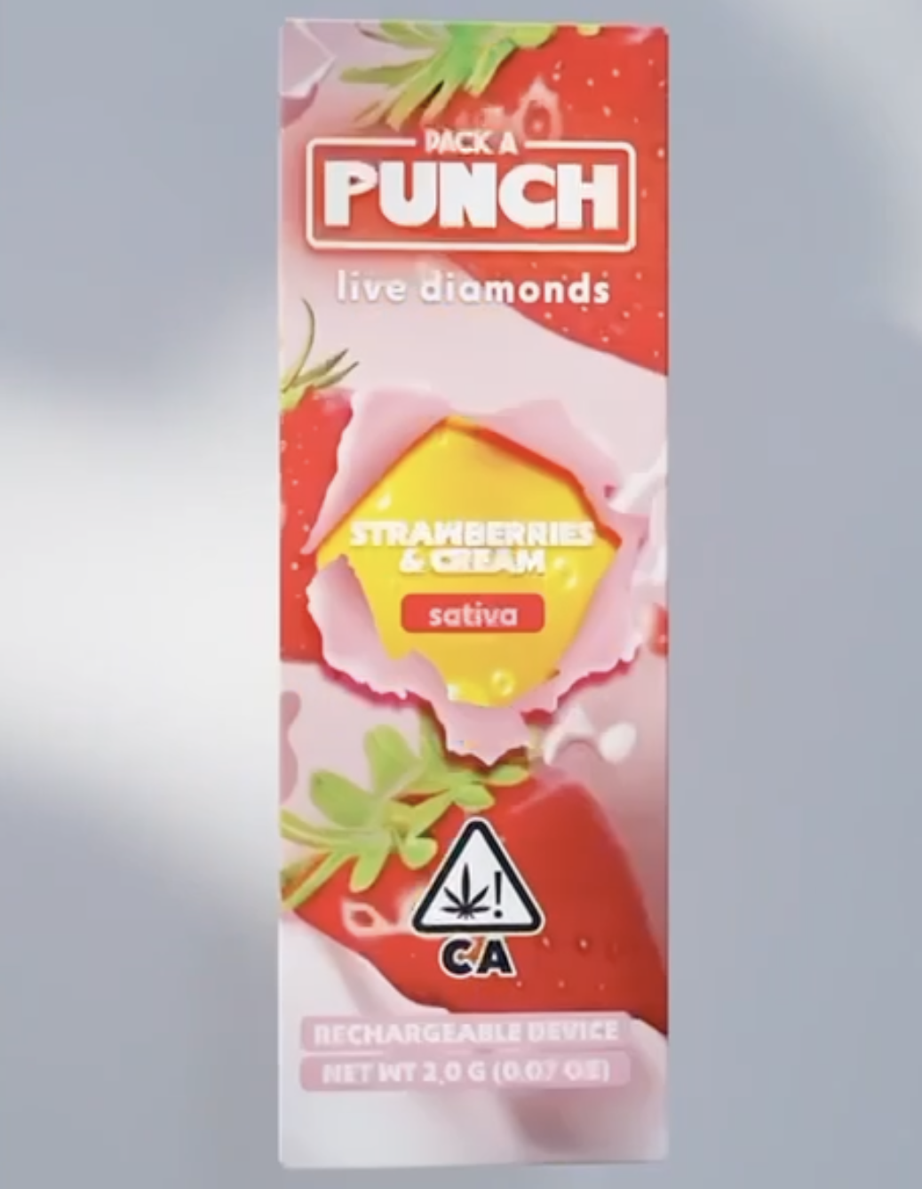 Pack A Punch Strawberries Cream Disposable